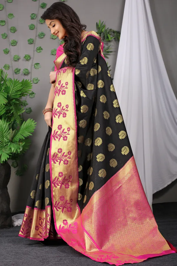 BLACK_ZARI_WORK_PATOLA_SILK_SAREE